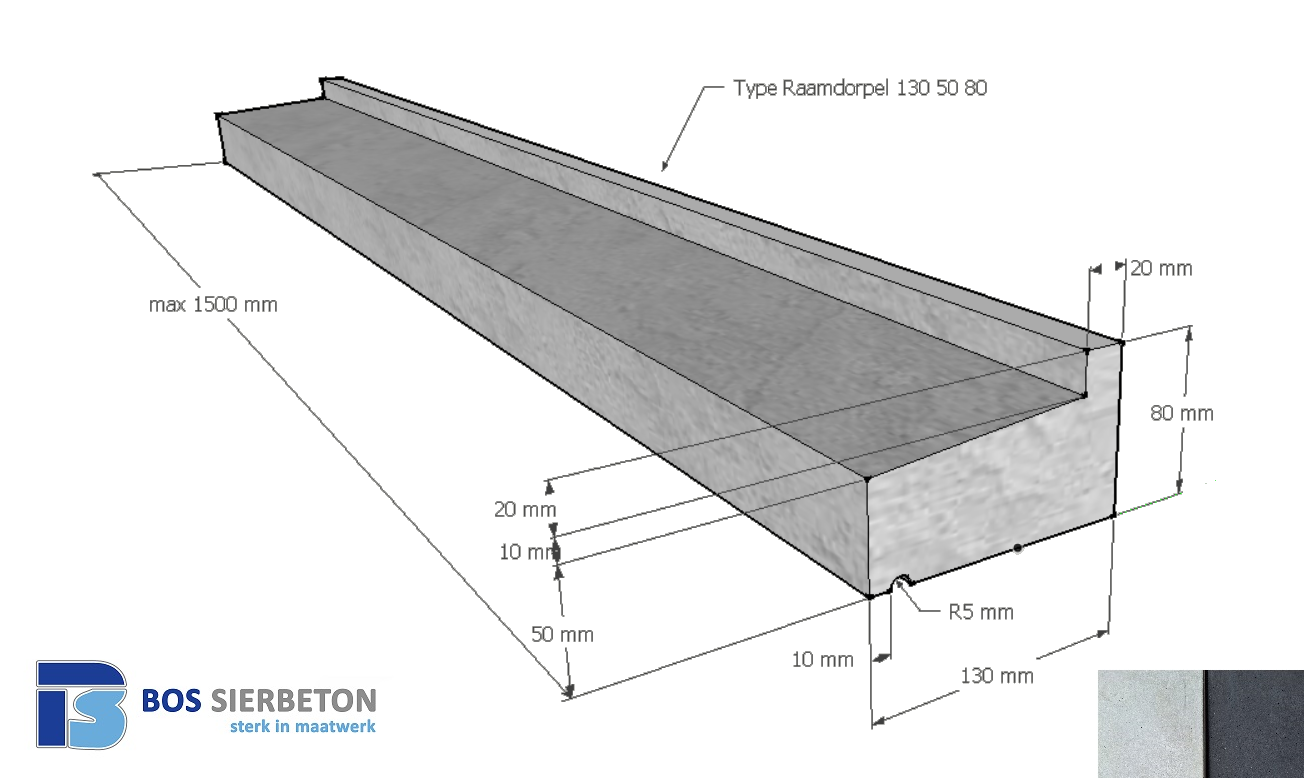 Raamdorpel 130 50 80